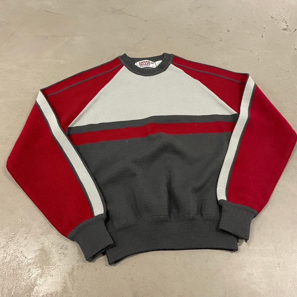90s vintage squaw valley striped sweater